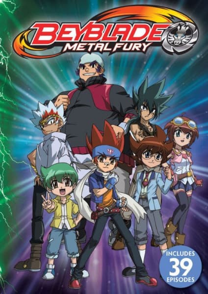 Обкладинка: аніме «Beyblade: Metal Fury»