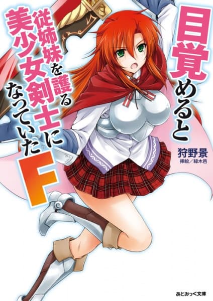 Обкладинка: ранобе «Mezameru to Itoko wo Mamoru Bishoujo Kenshi ni Natteita F»