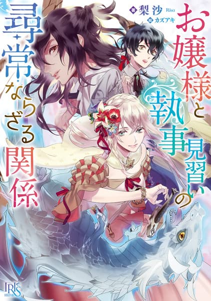 Обкладинка: ранобе «Ojousama to Shitsuji Minarai no Jinjou Narazaru Kankei»