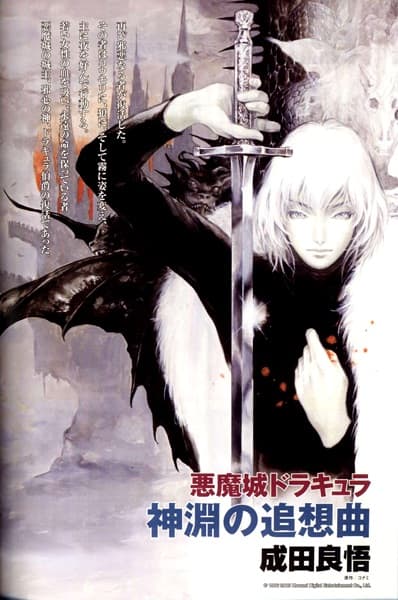 Обкладинка: ранобе «Akumajou Dracula: Shinen no Tsuisoukyoku»