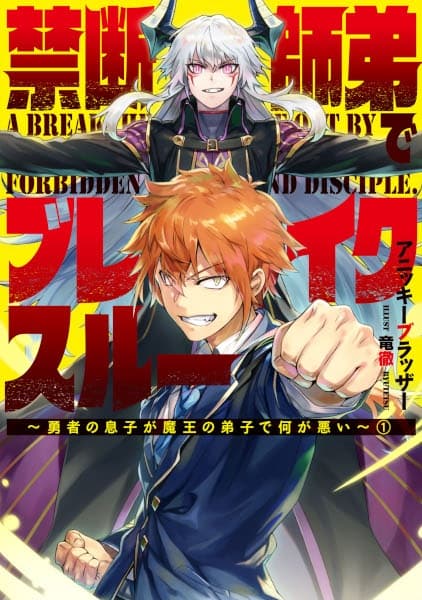 Обкладинка: ранобе «A Breakthrough Came Out by Forbidden Master and Disciple.»
