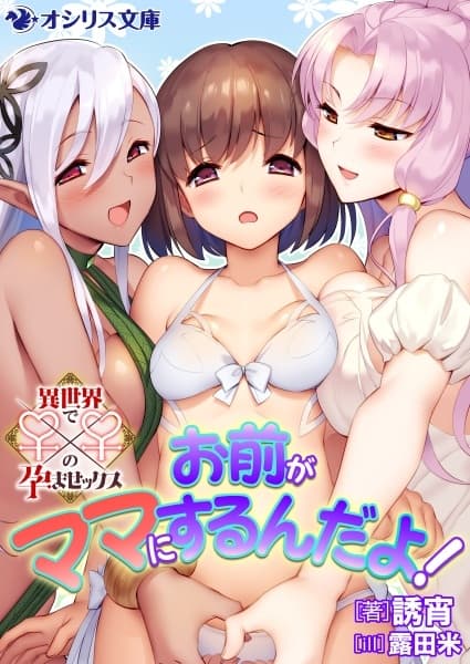 Обкладинка: ранобе «Omae ga Mama ni Suru n da yo!: Isekai de ♀x♀ no Haramasex»