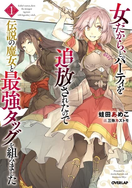 Обкладинка: ранобе «Sexiled: My Sexist Party Leader Kicked Me Out, So I Teamed Up with a Mythical Sorceress!»