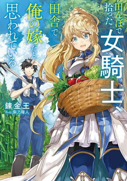 Обкладинка: ранобе «Tanbo de Hirotta Onna Kishi, Inaka de Ore no Yome dato Omowareteiru»