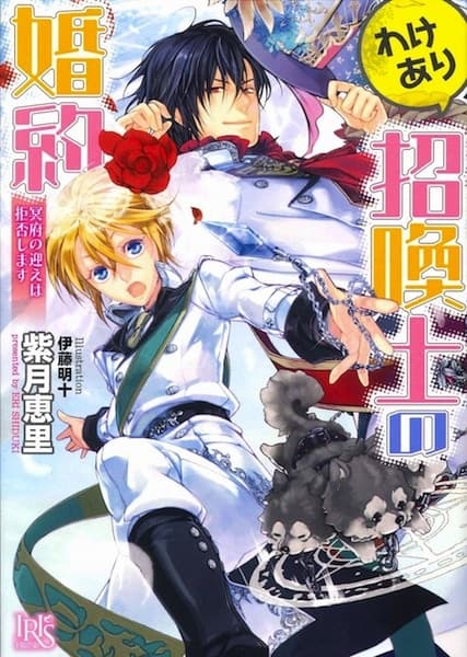 Обкладинка: ранобе «Wakeari Shoukanshi no Konyaku: Meifu no Mukae wa Kyohishimasu»